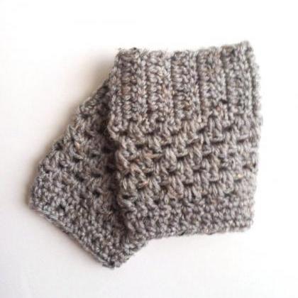 Gray Marble Boot Cuffs