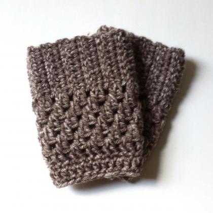 Taupe Marble Boot Cuffs