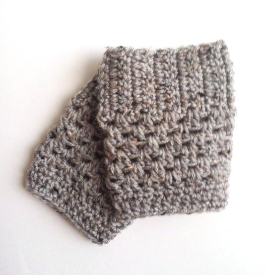 Gray Marble Boot Cuffs
